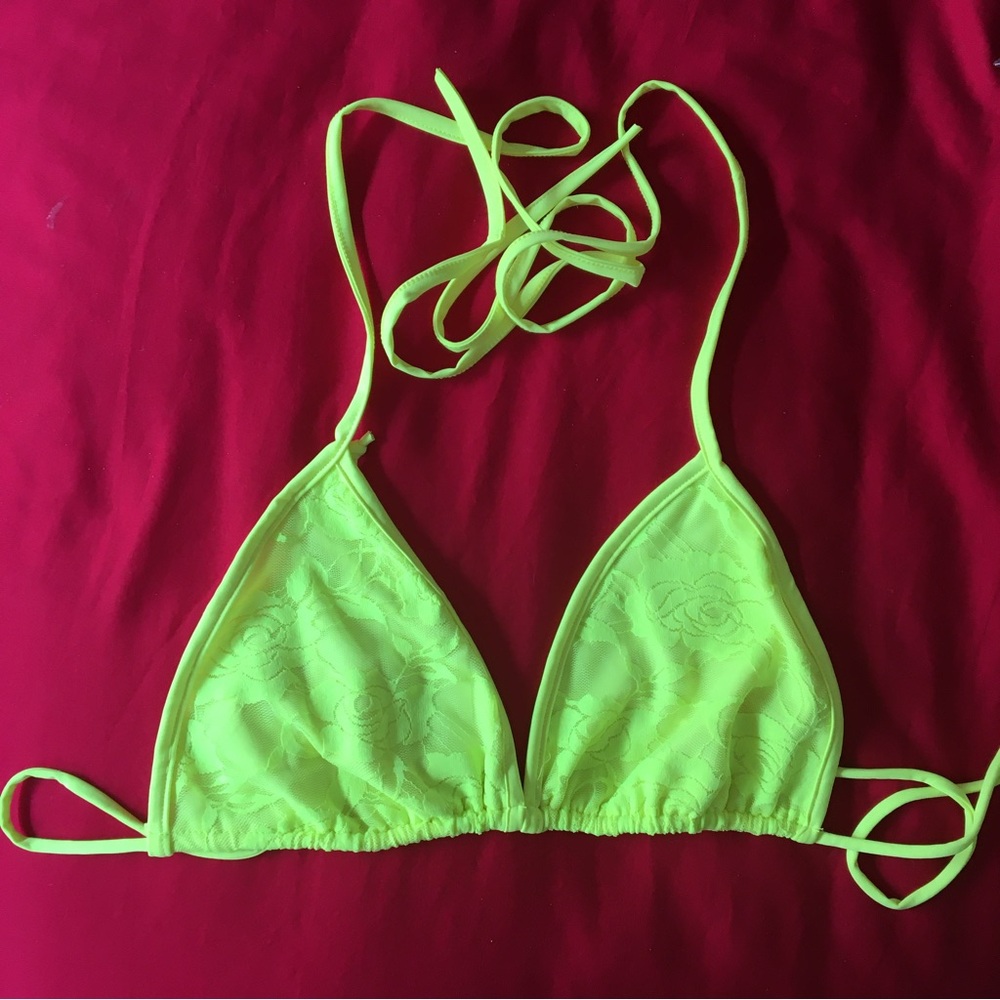 NWT Dolls Kill Yellow Coquette Affair Lace Set